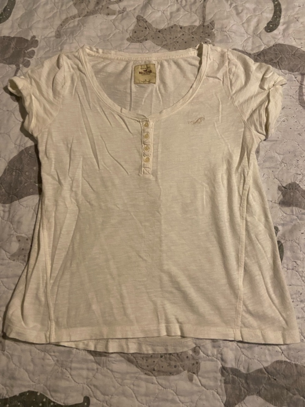 Hollister Short Sleeve Henley Tee